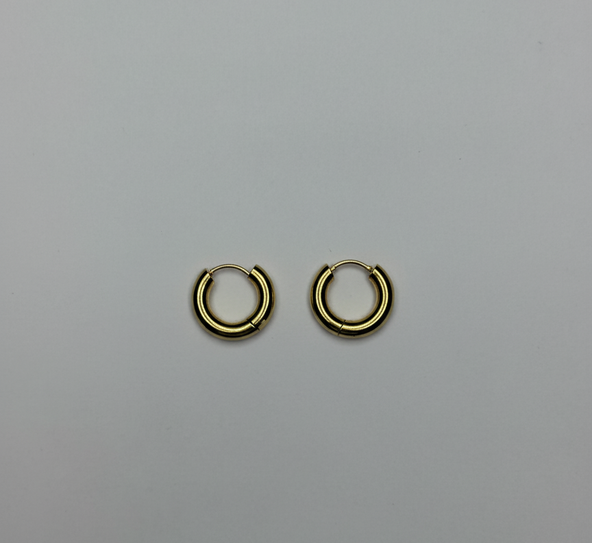 Altın Rengi Halka Küpe