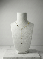 Altın Rengi Minimal Yıldız Motifli Uzun Y Kolye