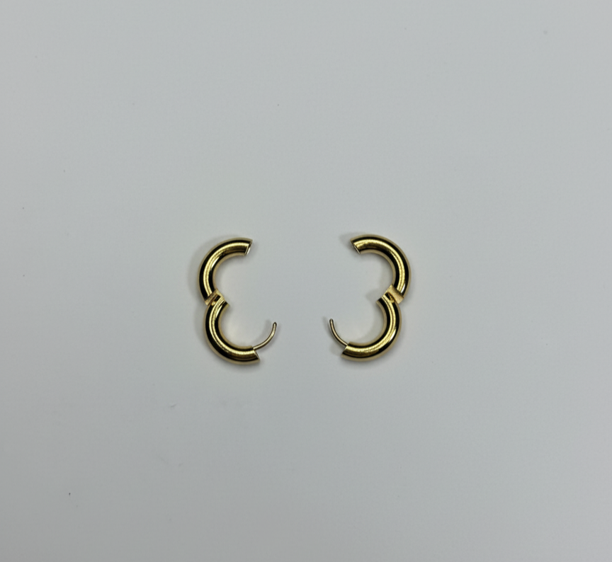 Altın Rengi Halka Küpe