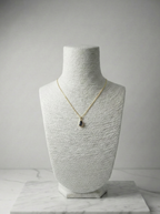 Minimalist Zarafet: Damla Kesim Silver (Gümüş) Taşlı Altın Rengi Kolye