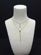 Bohem ve Modern Stil: Firuze Taşlı ve Yıldız Detaylı Katmanlı Altın Rengi Kolye