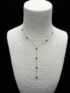 Altın Rengi Minimal Yıldız Motifli Uzun Y Kolye