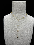 Altın Rengi Minimal Yıldız Motifli Uzun Y Kolye