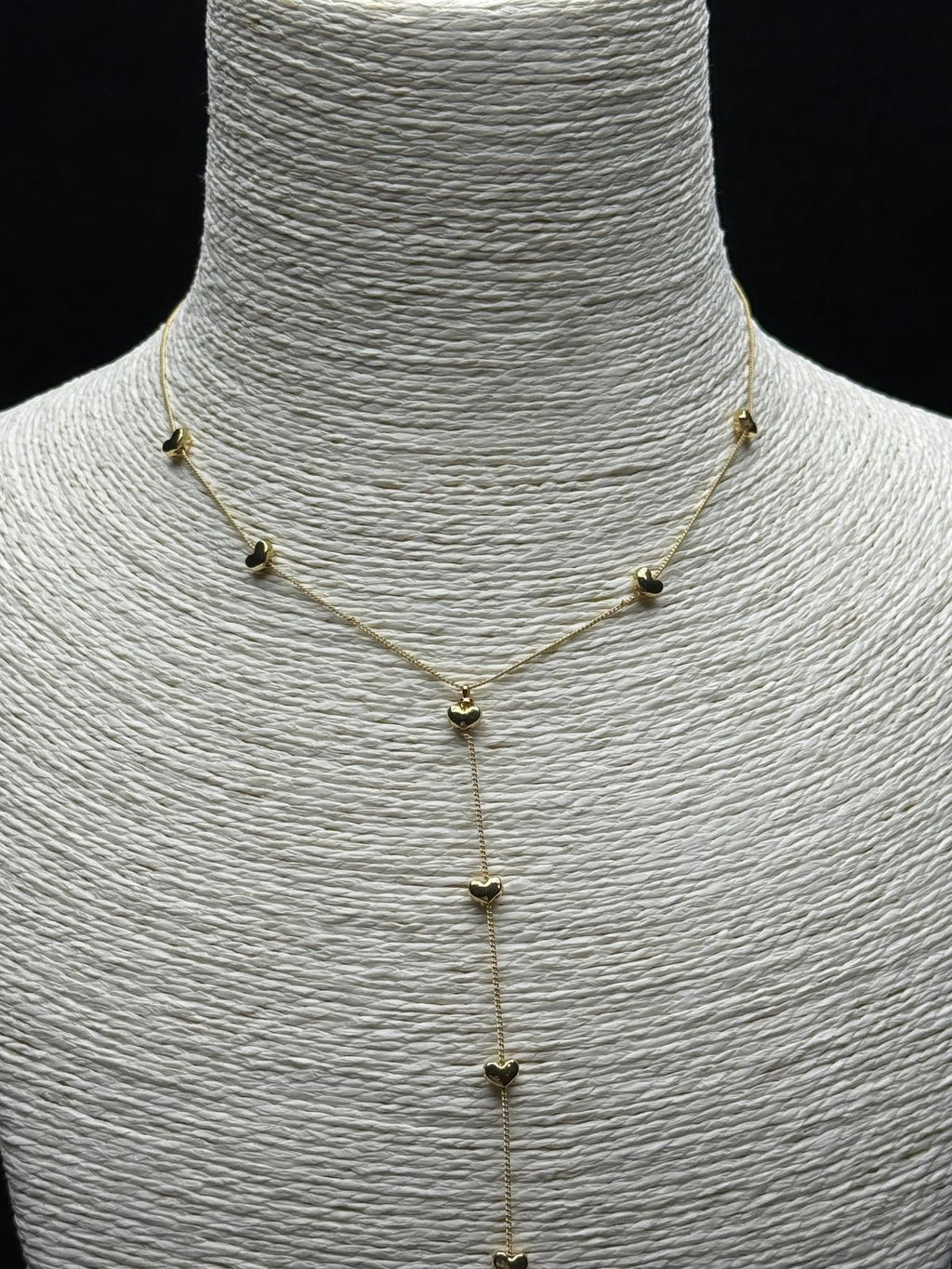 Zarif Aşk: Çelik Y Zincirli, Minik Kalp Detaylı Gold Kolye