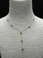 Zarif Aşk: Çelik Y Zincirli, Minik Kalp Detaylı Gold Kolye